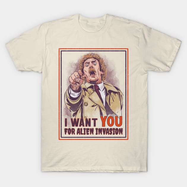 I Want You for Alien Invasion T-Shirt by Getsousa